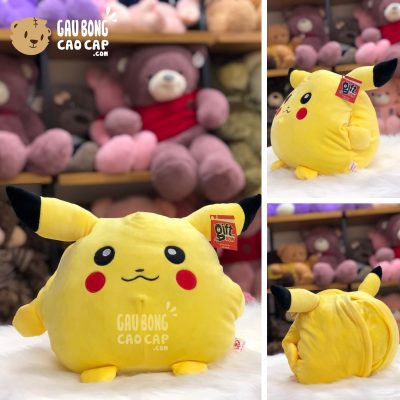 Gối mền đút tay 2in1 Pikachu vàng