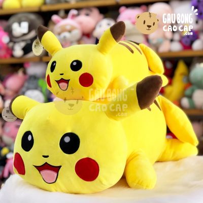 Gấu Bông Pikachu nằm lông mịn