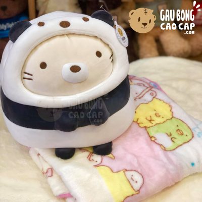 Gối mền 2in1 thú Sumikko Neko cosplay Panda