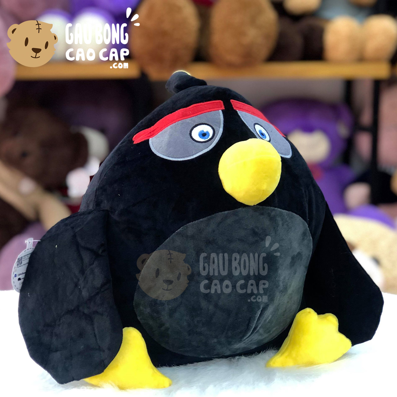 Gấu Bông Chim Angry Birds - Đen