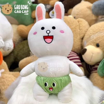 Thỏ bông Cony mặc quần chip Ếch xanh