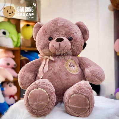Gấu Teddy Smooth Ngực Hoa Love