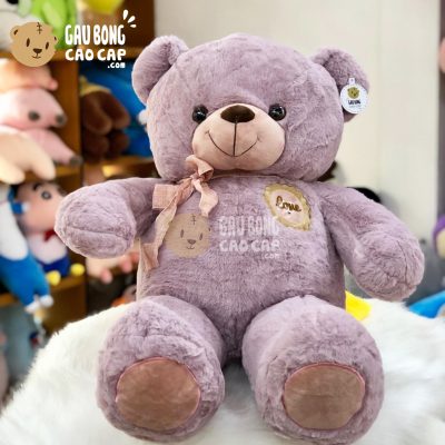 Gấu Teddy Smooth Ngực Hoa Love