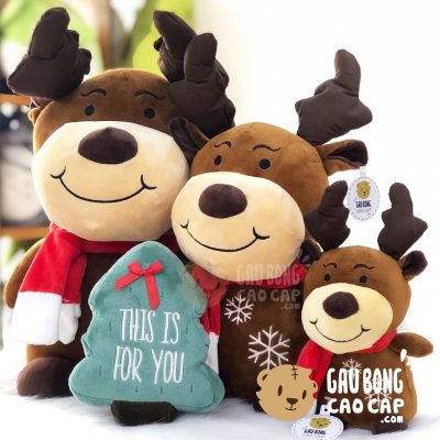 Gấu bông Tuần Lộc Noel