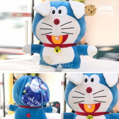 Gối mền 2in1 Doremon tai Thỏ