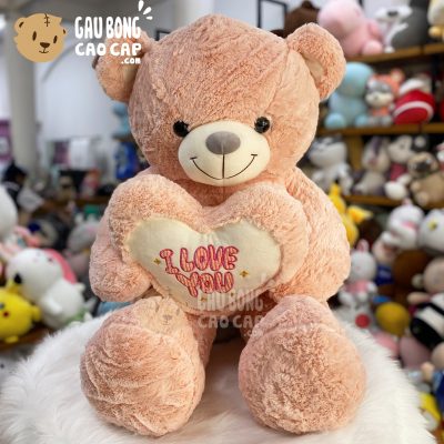 Gấu Teddy Smooth Ôm Tim I Love You