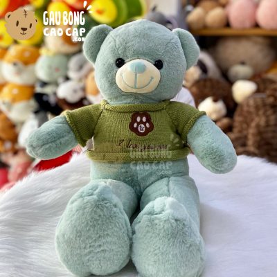 Gấu Teddy Smooth áo len thêu Chân Gấu I Love You More - 65cm