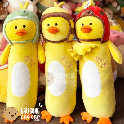 Vịt Bông đội nón Bảo Hiểm - Gối ôm dài