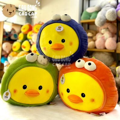 Vịt Bông Cosplay Khủng Long - Gối ôm Tròn - 40cm