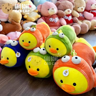 Vịt Bông cosplay Khủng Long - Gối ôm dài