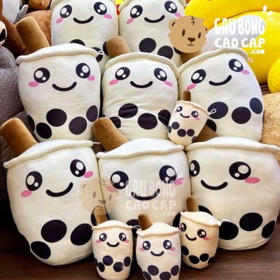 Gấu Bông Trà Sữa mắt biểu cảm