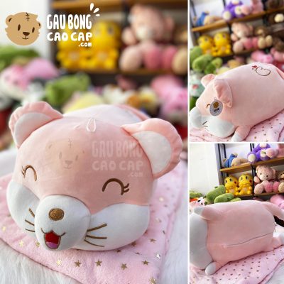 Gối mền chuột bông Mông bắn tim - VN