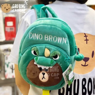 Balo Gấu Bông Gấu Brown cosplay khủng long
