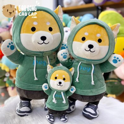 Chó Bông SHIBA mặc áo Hoodie
