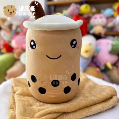 Gối mền 2in1 Trà Sữa Bông - Gối Mền Trà Sữa