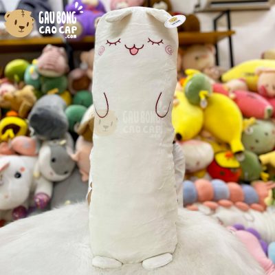Thỏ Bông trắng gối ôm dài lông mịn