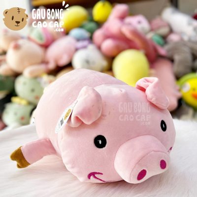 Heo Bông nằm cười mĩm