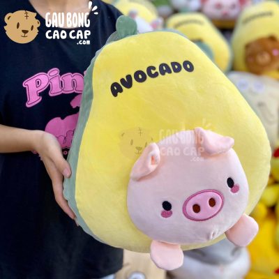 Trái Bơ Bông mặt Thú Bông - 40cm