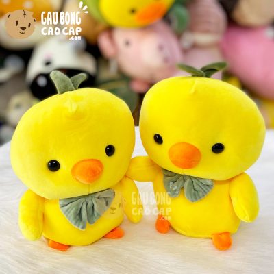 Vịt Bông vàng đeo nơ
