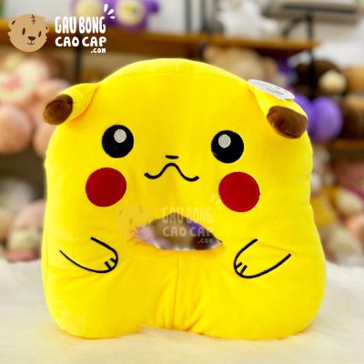 Gối ngủ úp mặt Pikachu - Gối ngủ Văn Phòng