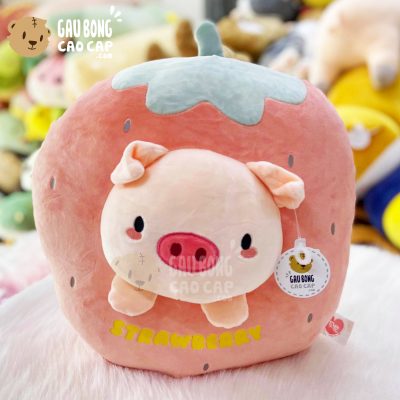 Gấu Bông Trái Dâu mặt heo