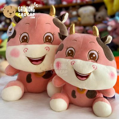 Bò Sữa Bông baby ngồi lông mịn
