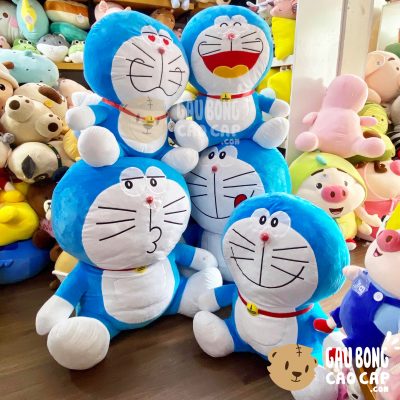 Gấu Bông Doremon ngồi lông nhung