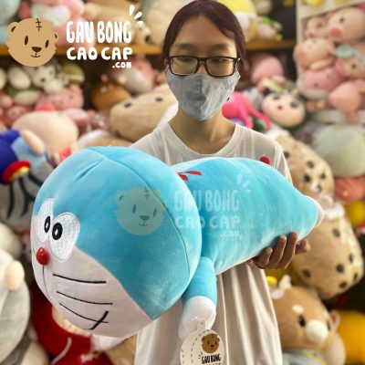 Gấu Bông Doremon lông mịn gối ôm dài