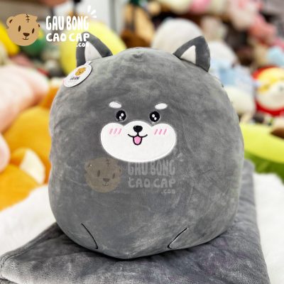 Gối mền Chó Bông Husky mặt tròn