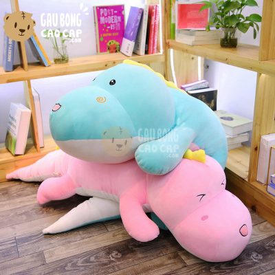 Gấu Bông Khủng Long Baby lông mịn nằm