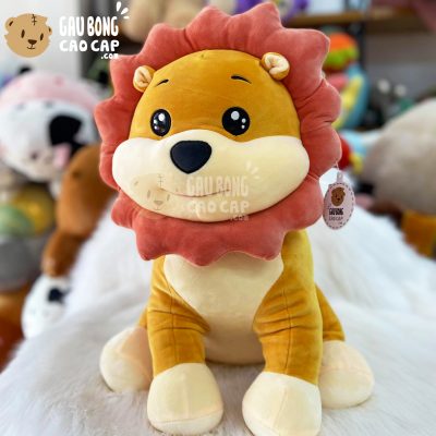 Gấu Bông Sư Tử Ngồi lông mịn