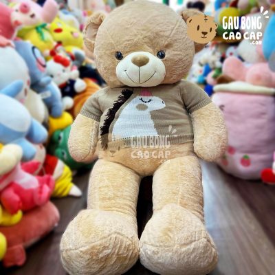 Gấu Teddy Smooth mặc áo len Thêu Unicorn