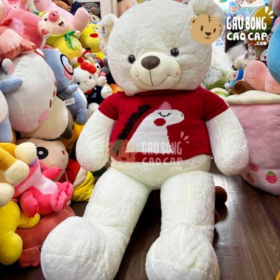 Gấu Teddy Smooth mặc áo len Thêu Unicorn