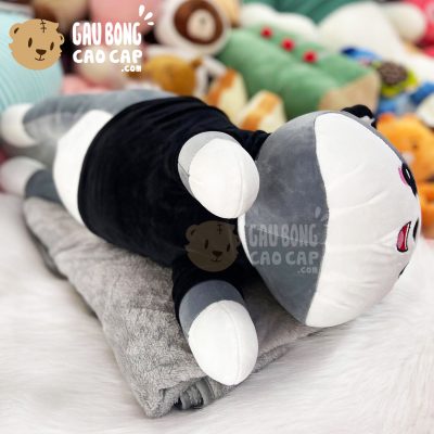 Gấu Bông có mền Chó Husky Cute