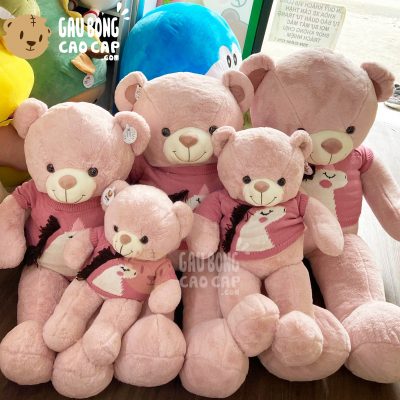 Gấu Teddy Smooth mặc áo len Thêu Unicorn