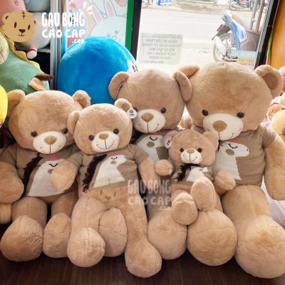 Gấu Teddy Smooth mặc áo len Thêu Unicorn