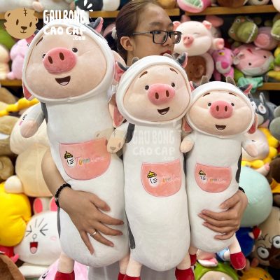 Heo Bông Tiktok cosplay Bò Sữa gối ôm dài