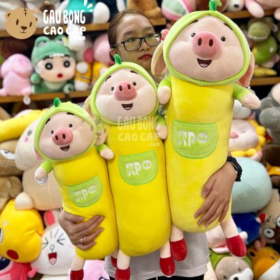 Heo Bông Tiktok cosplay Khủng Long gối ôm dài