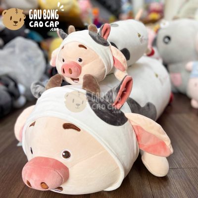 Heo Bông Tiktok nằm cosplay Bò Sữa