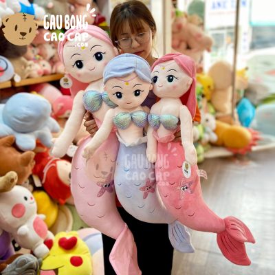Gấu Bông Nàng Tiên Cá vải mịn