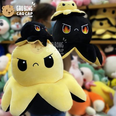 Gấu Bông Bạch Tuộc Cảm Xúc Giận Dữ mắt lửa