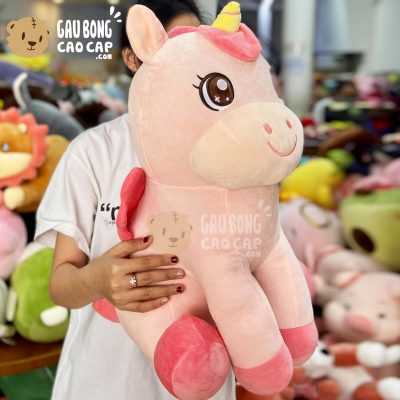 Gấu Bông Unicorn Ngồi 4 Chân Mắt Long Lanh