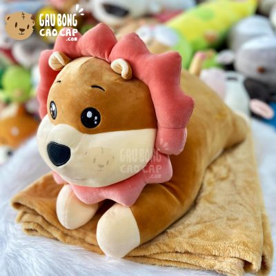 Gối mền Gấu Bông Sư Tử Bông cosplay hoa hướng dương