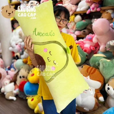 Gối ôm trái bơ bông hình chữ nhật