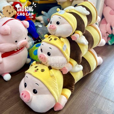 Heo Bông nằm cosplay Ong vàng