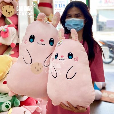 Thỏ Bông đứng lông mịn má xoắn mắt long lanh