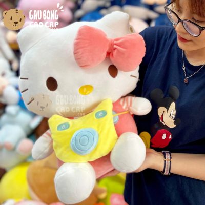 Gấu Bông Kitty đeo máy ảnh