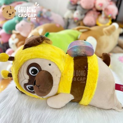 Chó Bông Nô Tài Nằm Cosplay ong Vàng