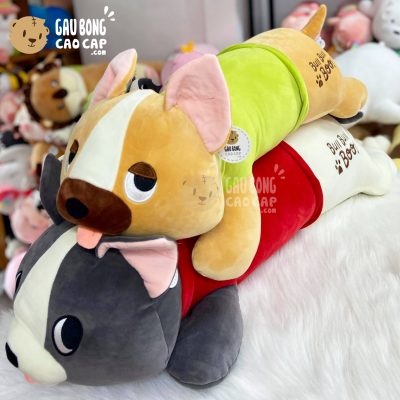 Chó Bông Bull Nằm Mặc Áo Bull Bull Boo