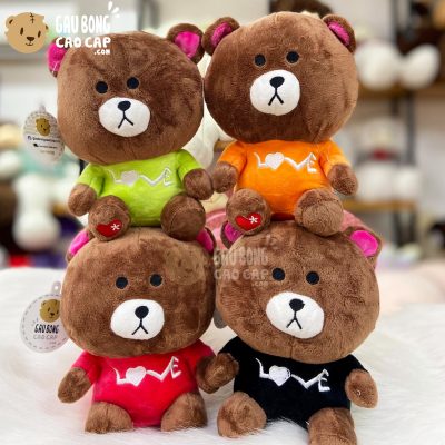 Gấu Brown Mặc Áo Love